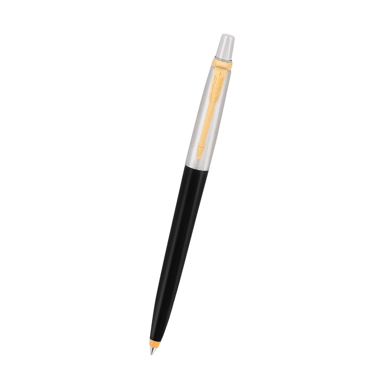 Parker Jotter Standard Ball Pen Gold Trim | Body Color - Black | Ink Color - Blue image 3