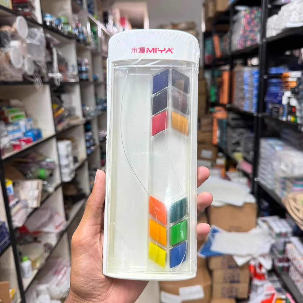 MIYA Rhombus 12 Colors Solid Watercolor Art Paint Set image 1