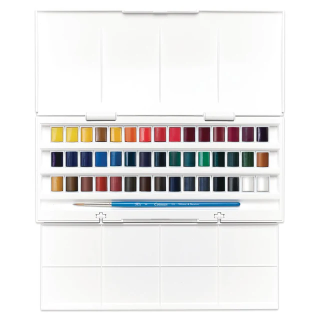 Winsor Newton Cotman Watercolour Set Half Pan Studio Set - 45 Half Pans image 8