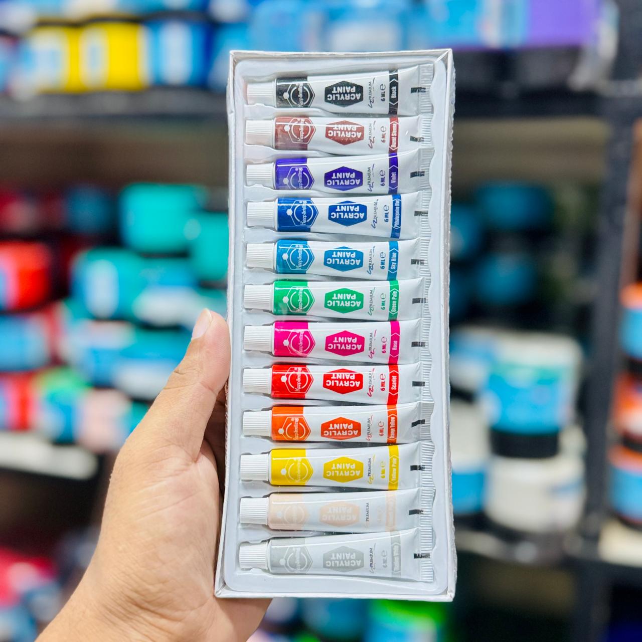Keep Smiling Acrylic Colour Set 6ml 12pc image 2
