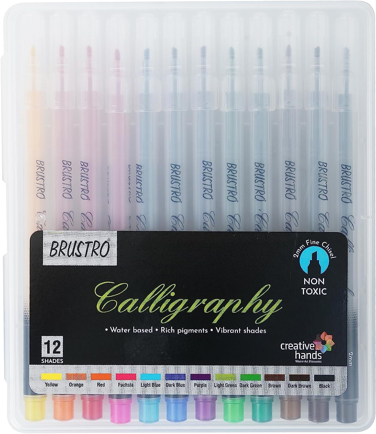 Brustro Calligraphy Pen Set of 12 Colour
