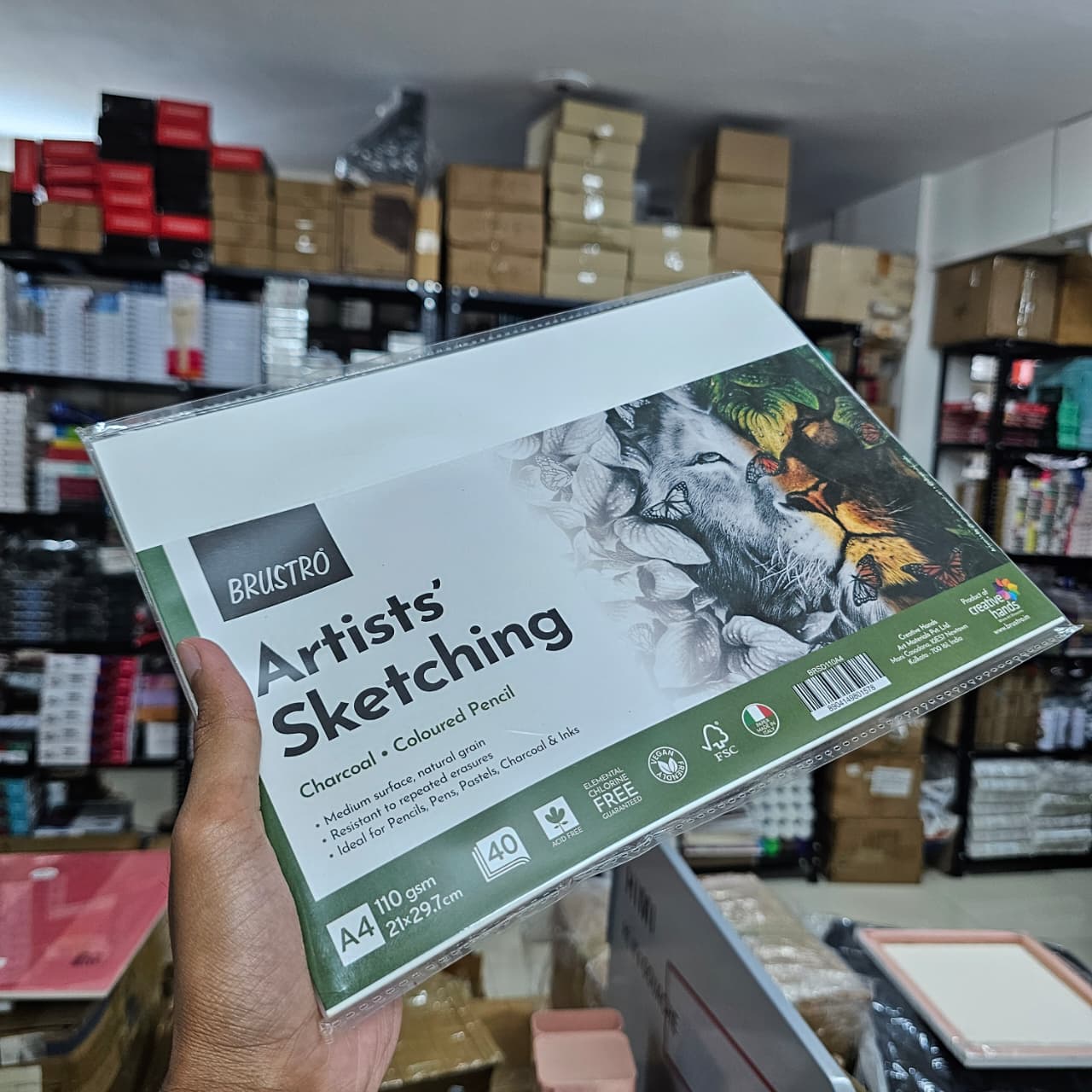 Brustro Artists Sketching Paper 110 GSM A4 Size 40 Sheets image 2