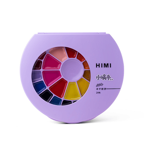 Himi Solid Watercolor Painting Set 24color (Purple) image 1