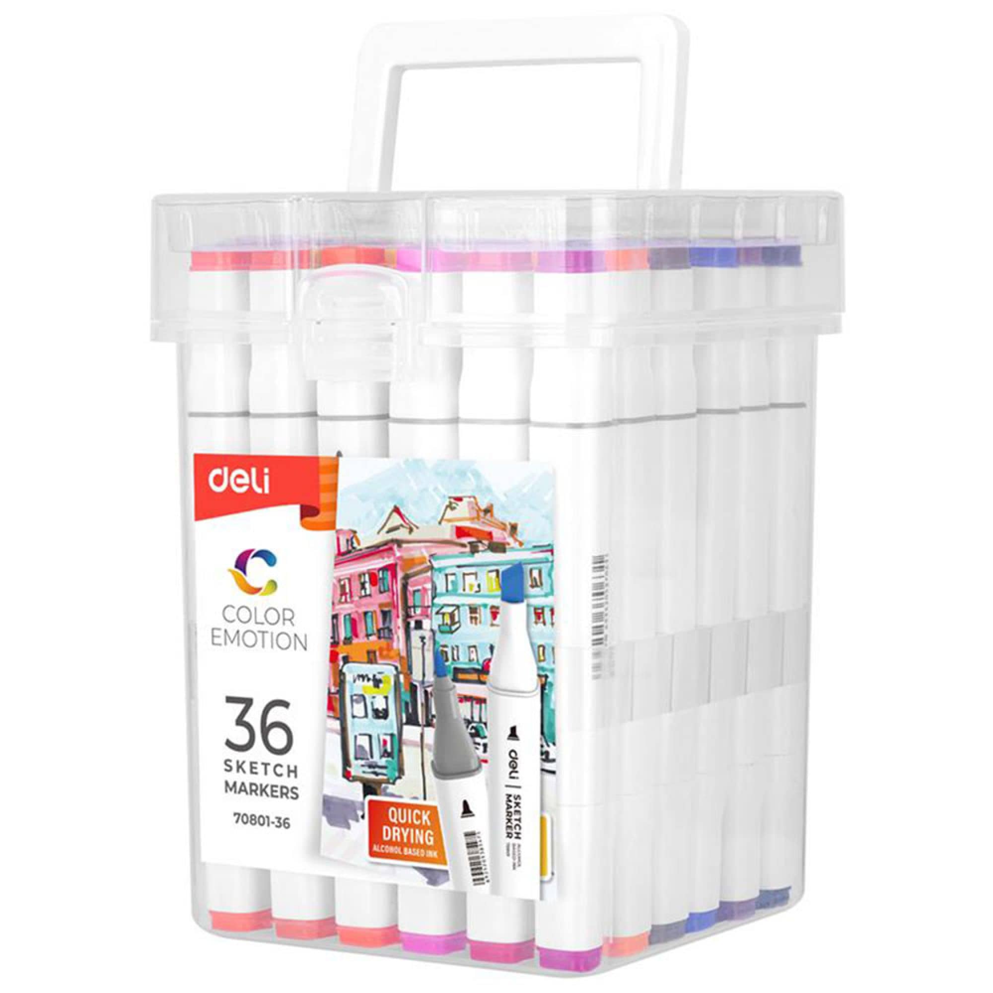 Deli Dual Tip Art Markers 36pc image 2