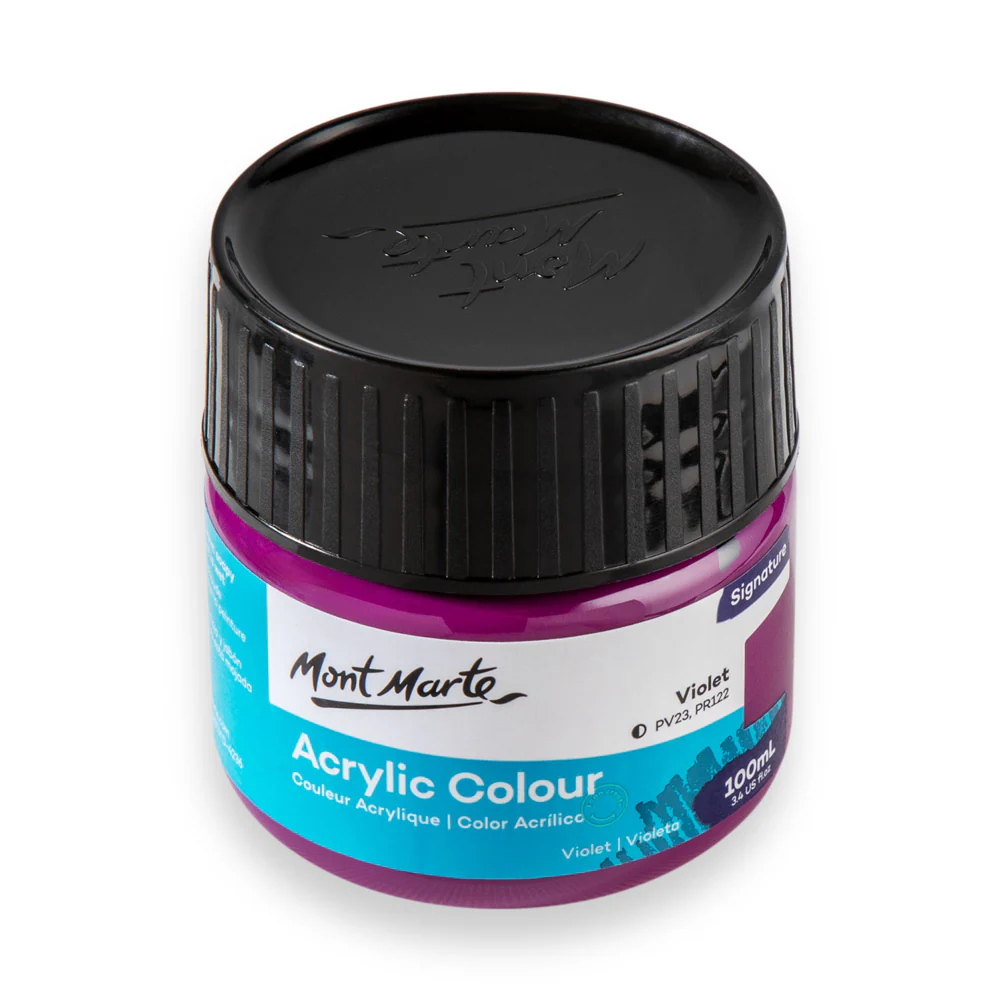 Mont Marte Acrylic Colour Paint 100ml Violet image 2