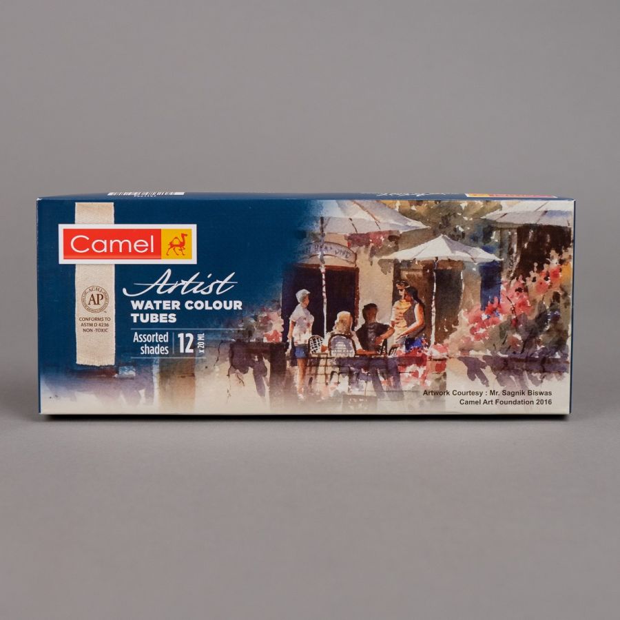 Camel Artist Watercolour Paint Set 20ml 12 Shades image 2
