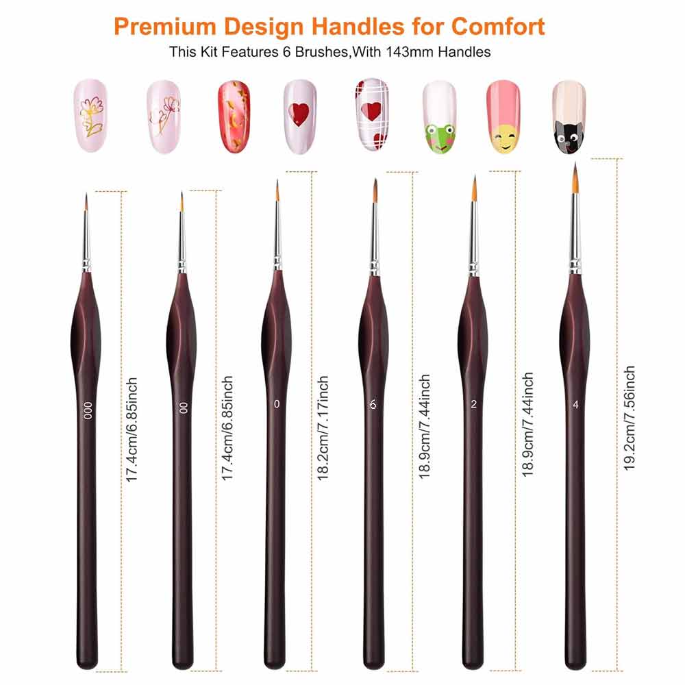 Giorgione Single Detail Liner Brush Size: 0, 00, 000, 2, 4, 6 image 3