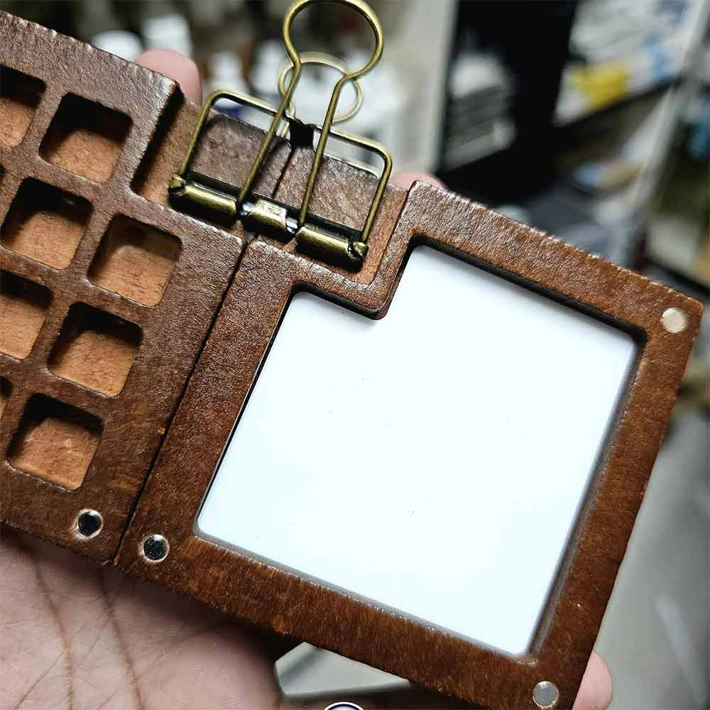 Mini 15 Grid Special Painting Colour Palette- Wood image 2