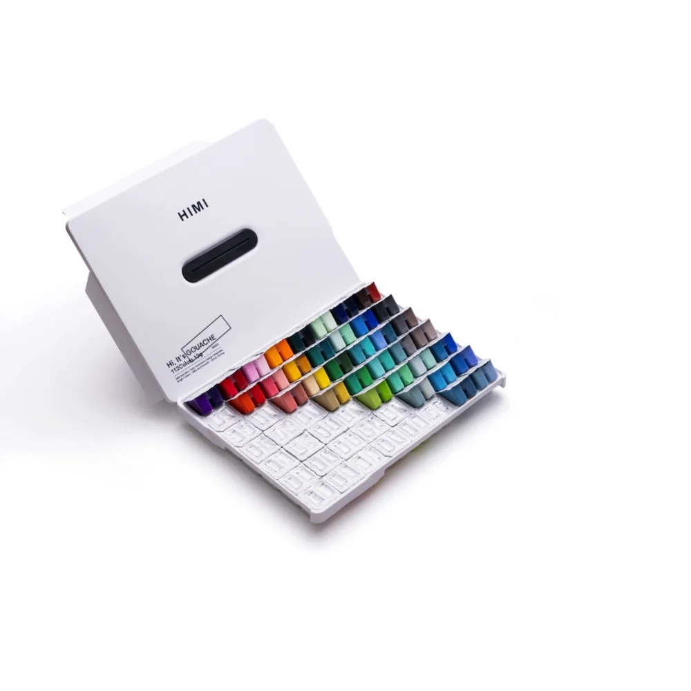 HIMI Twin Cup Jelly Gouache Paint Set 12ml 112 Colour (White Box) image 3
