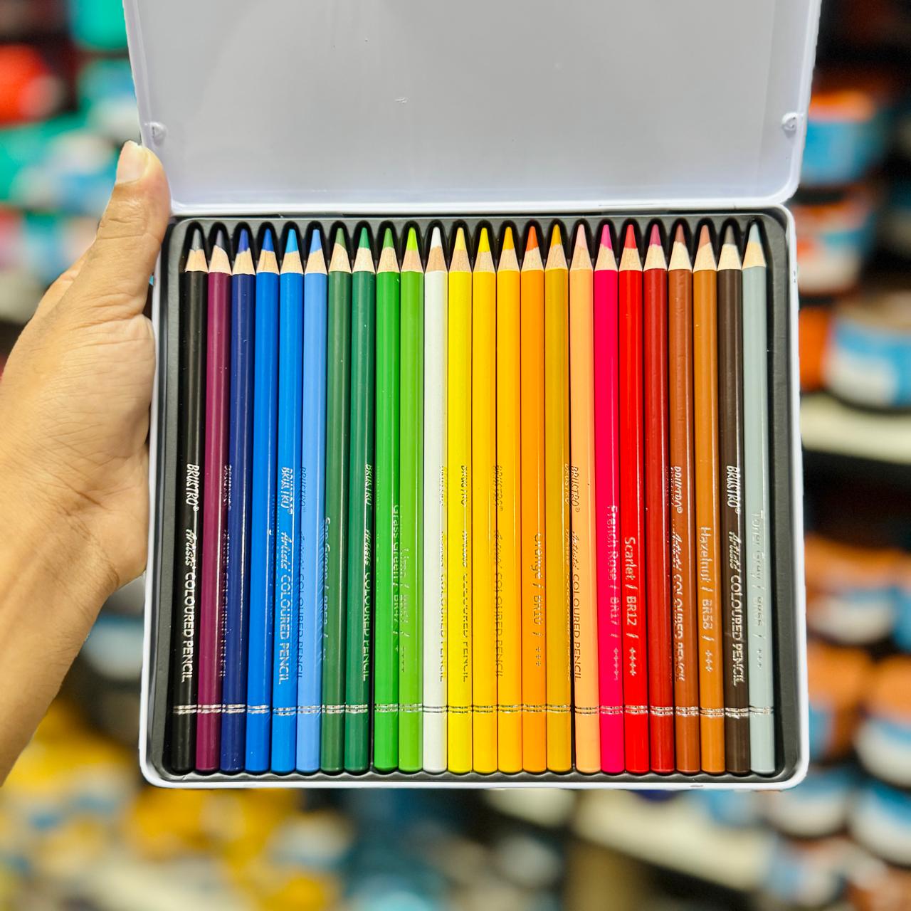 BRUSTRO Artists Coloured Pencils – Set of 24 image 2