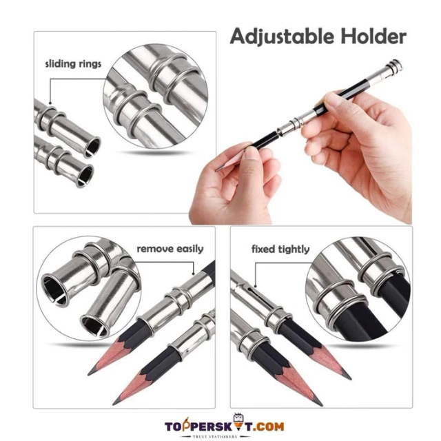Pencil Extender/Lengthener with Metal Heads image 4