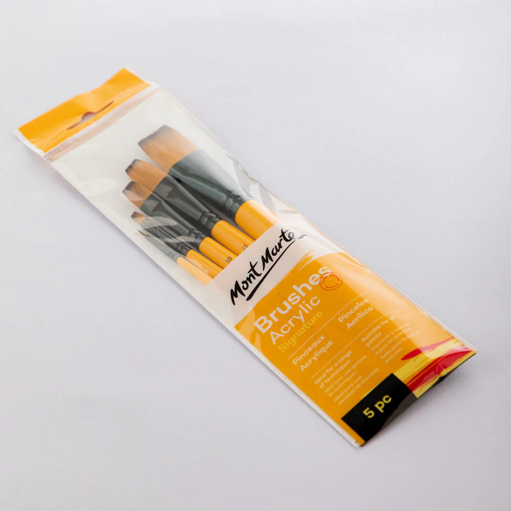 Mont Marte Acrylic Brush Set 5pce image 5
