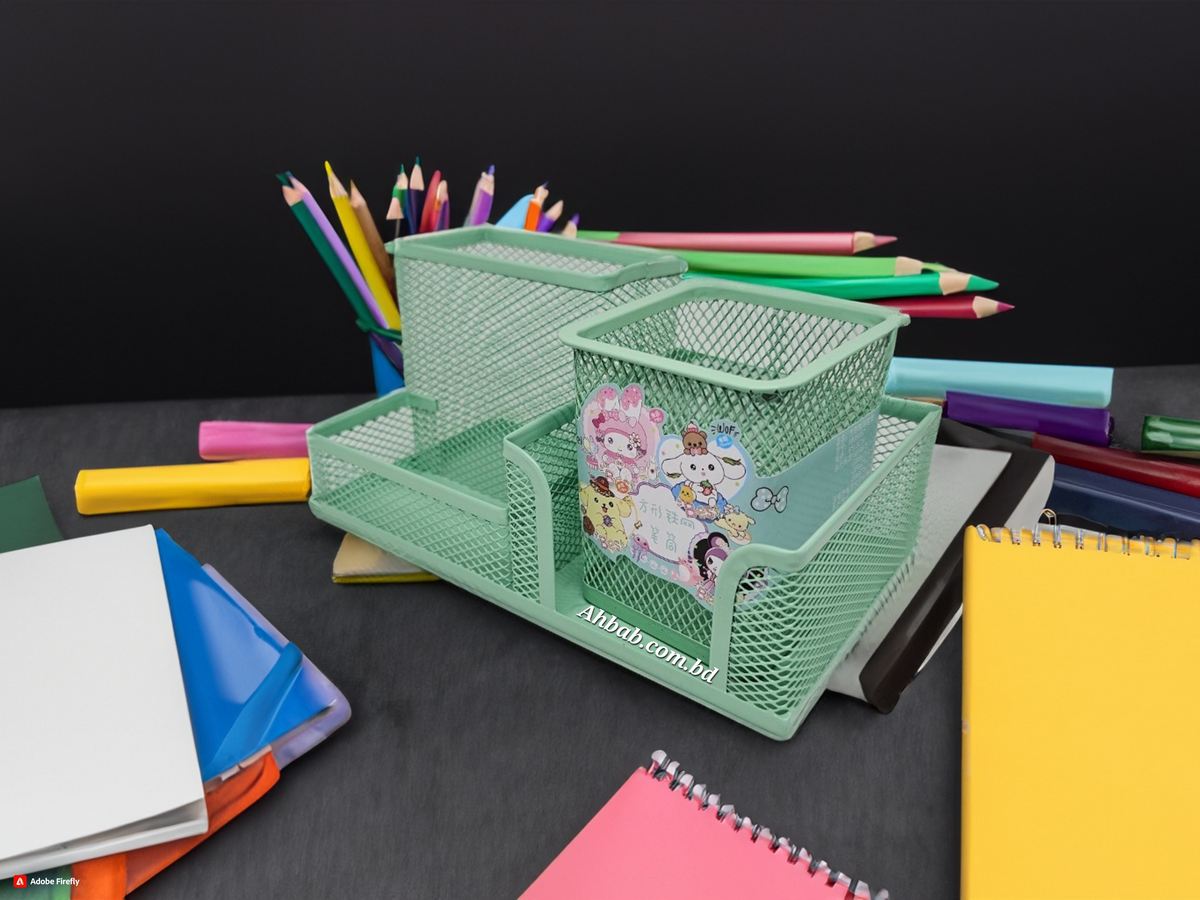 Kawaii Mesh Organizer + Pen Holder image 3