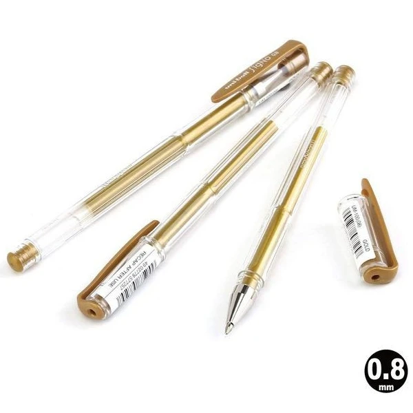 Uniball Signo Gel Pen - Gold 0.8 ( Pack of 1 ) image 3
