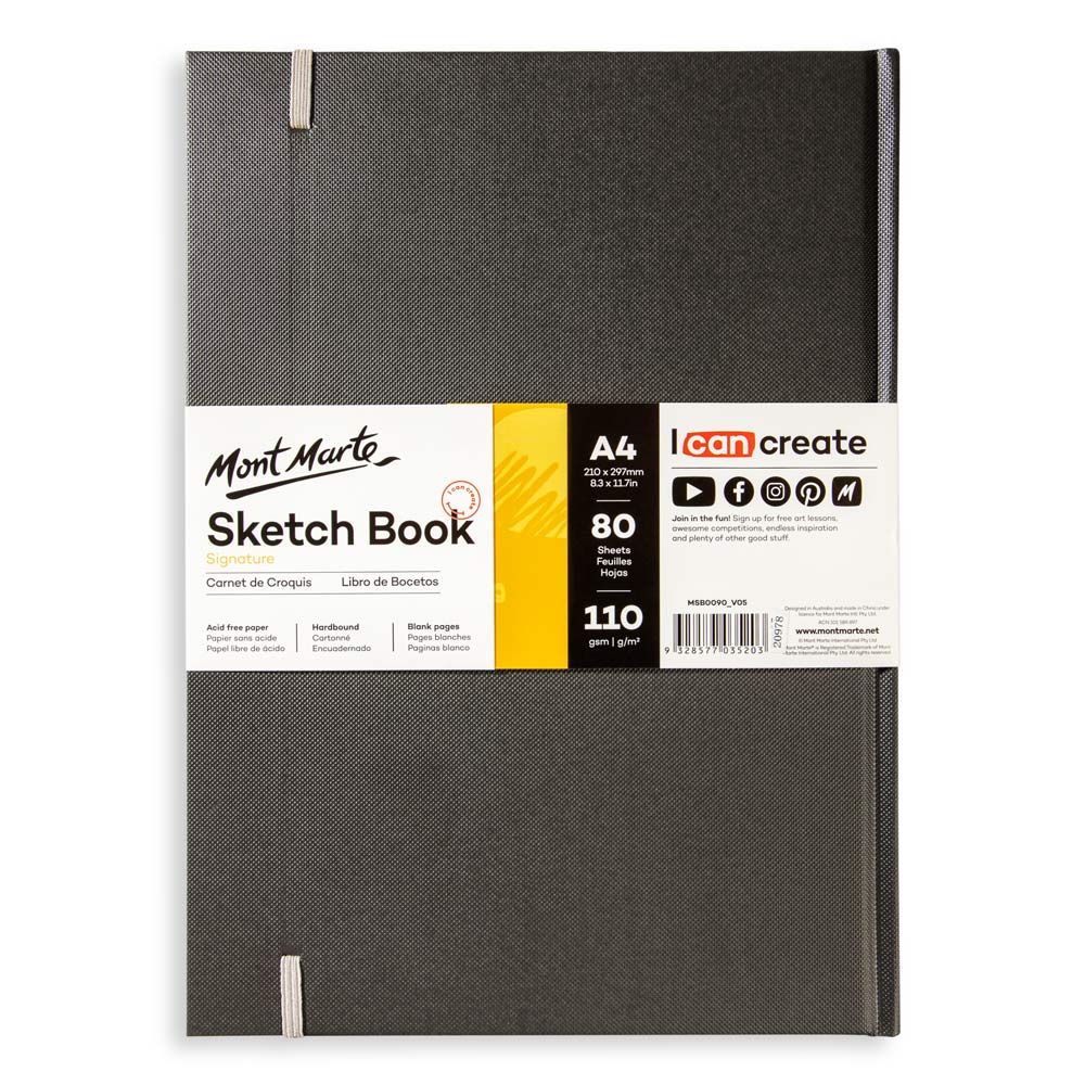 Mont Marte Hardbound Sketch Book 110gsm A4 image 3