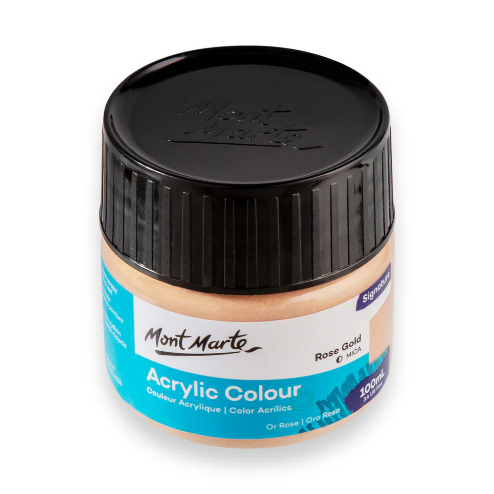 Mont Marte Acrylic Colour Paint 100ml Rose Gold image 2
