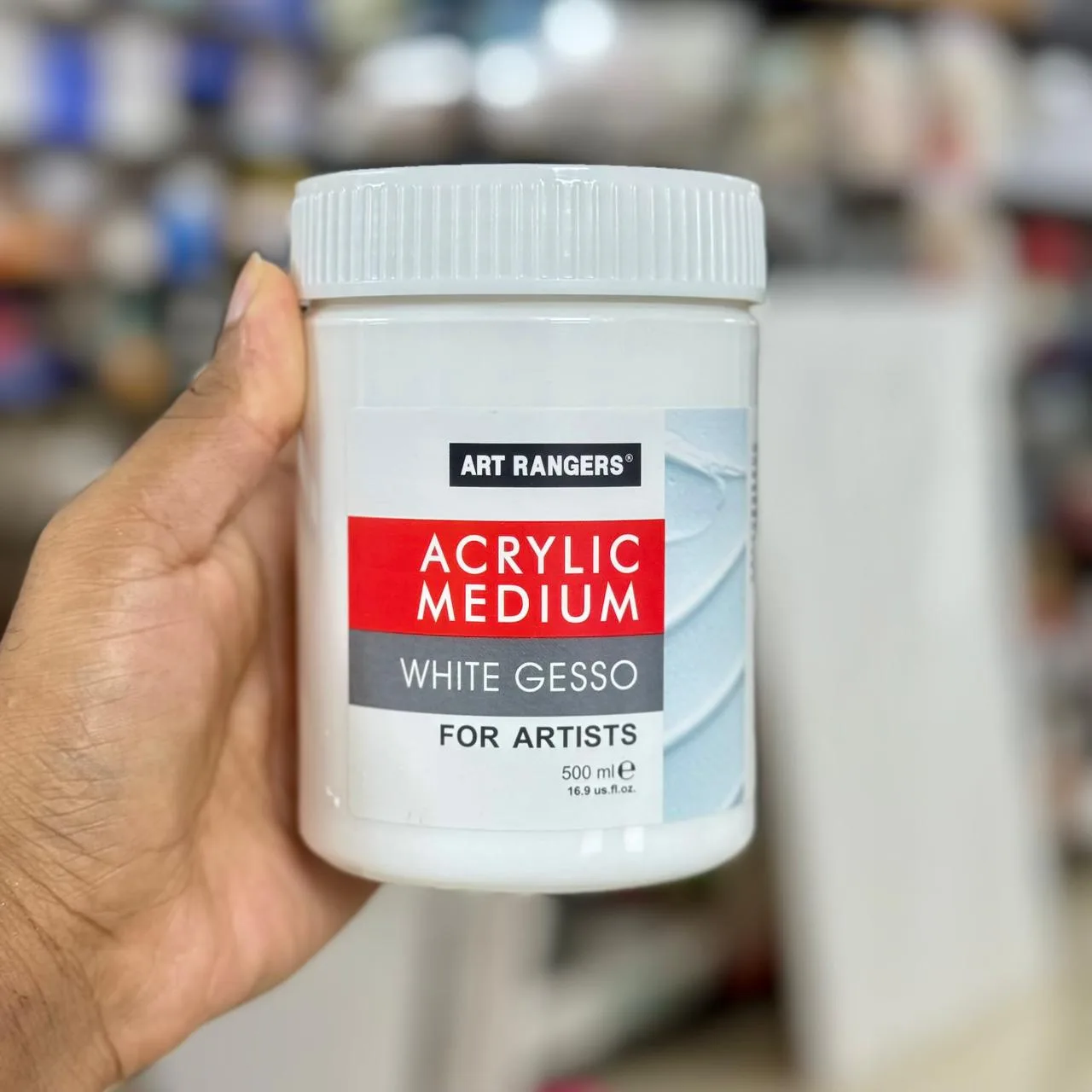 Art Rangers White Gesso 500ml ( Acrylic Medium) image 2
