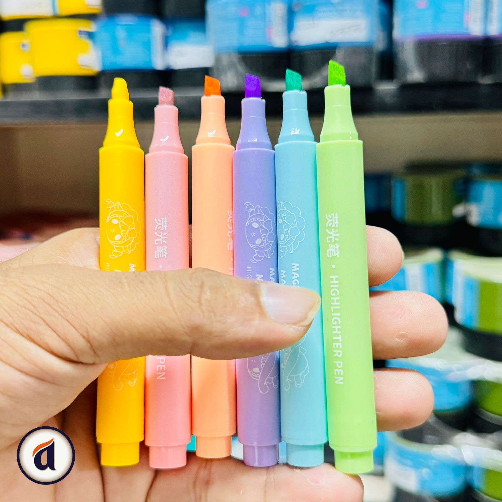 Macaron Highlighter Pen Set No:959 image 2