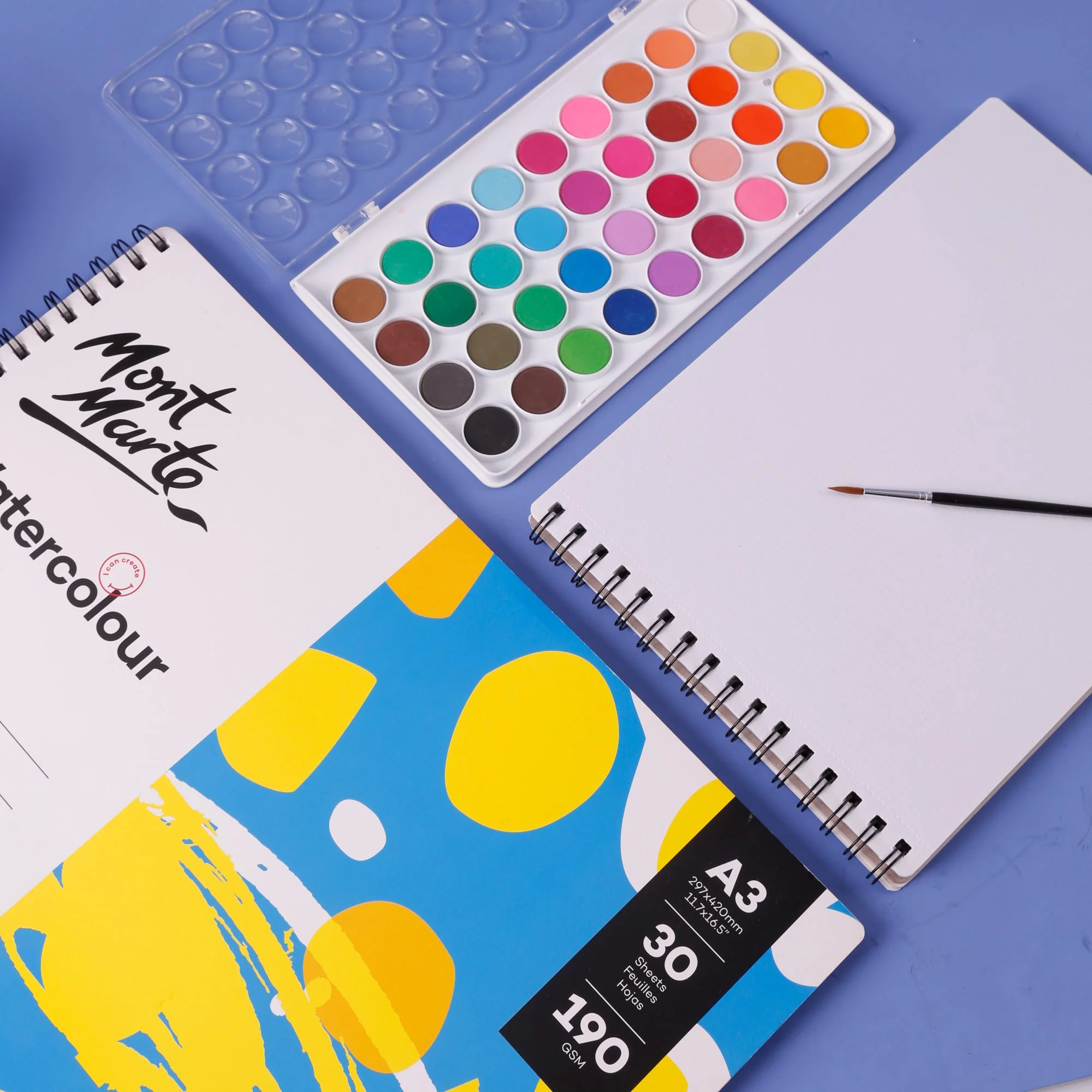Mont Marte Watercolour Book A3 (8.3 x 11.7in) 30 Sheets 190gsm image 3