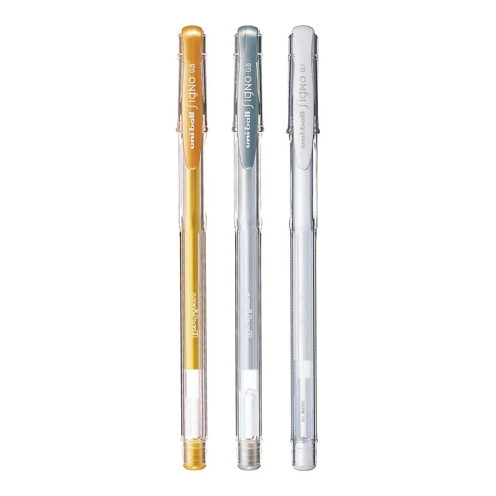 Uniball Signo Gel Pen - Sliver 0.8 ( Pack of 1 ) image 3