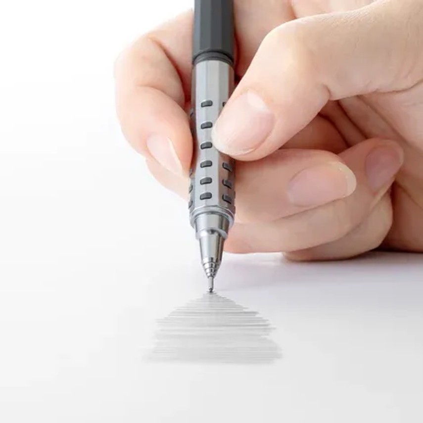 Pentel Orenz AT Dual Grip Mechanical Pencil 0.5mm [Gray Body] image 3