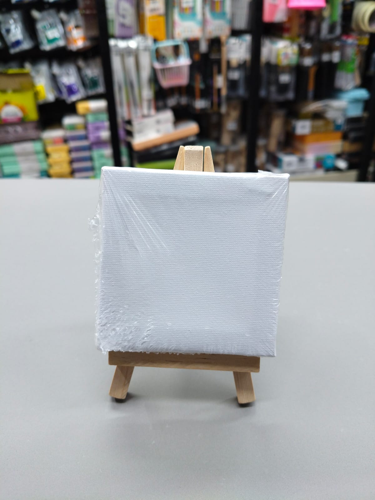 Chinese Mini Easel With Canvas 3x3 Inch image 2