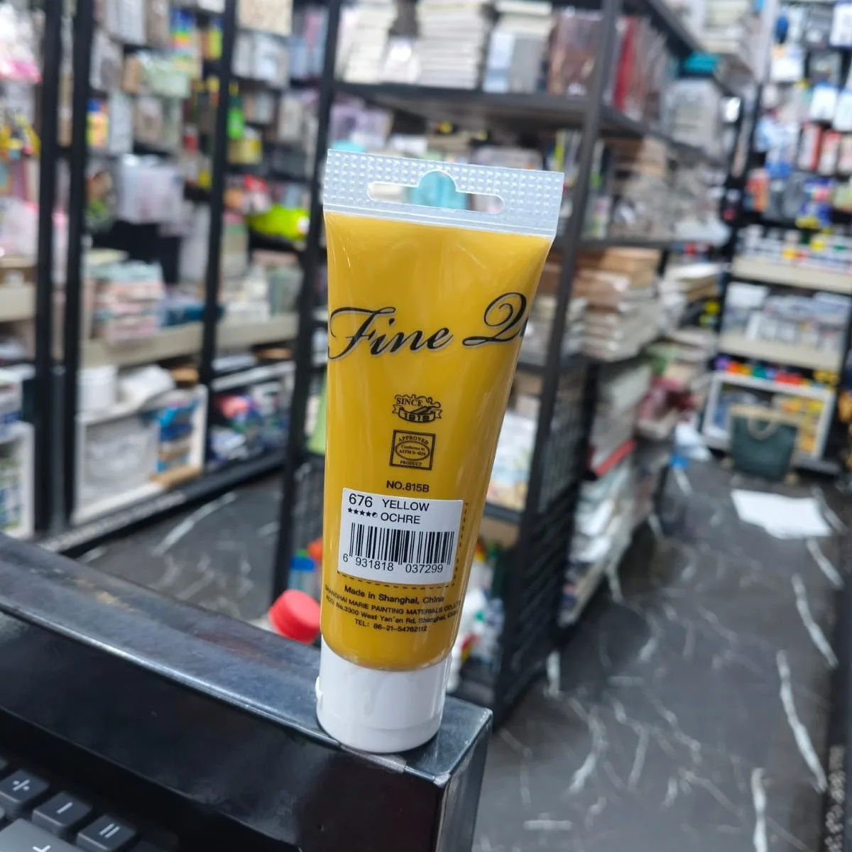  Maries Acrylic Colour Paint 75ml- Yellow Ochre image 2