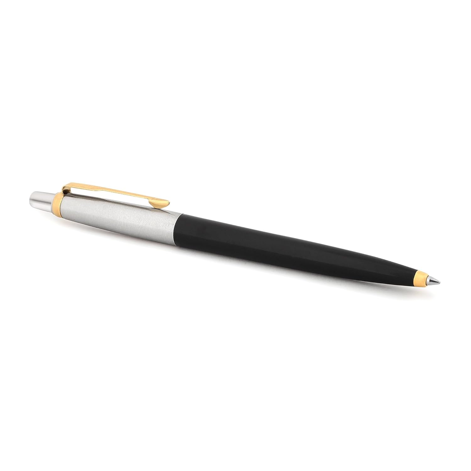 Parker Jotter Standard Ball Pen Gold Trim | Body Color - Black | Ink Color - Blue image 4
