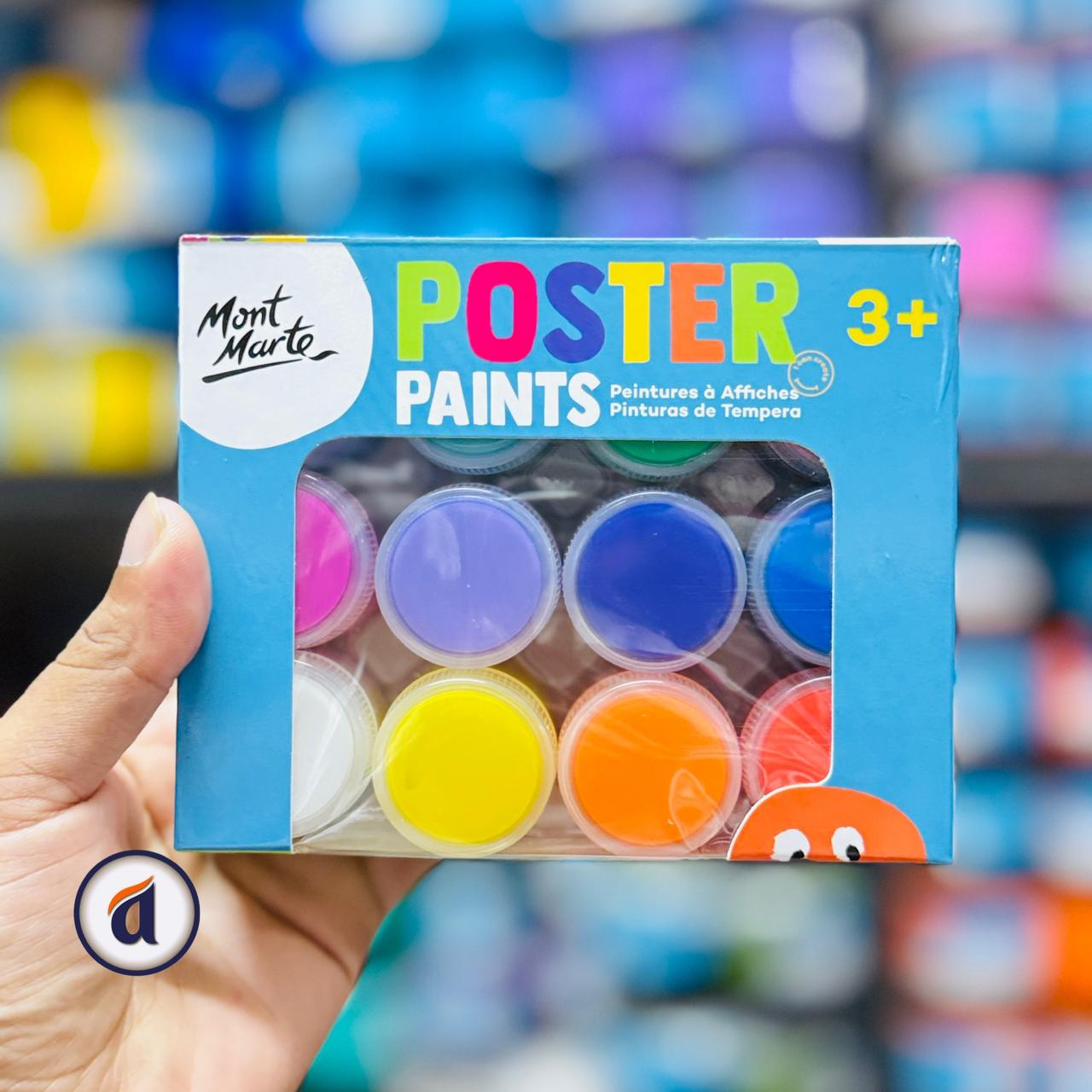 Mont Marte Poster Paints 12pc x 20ml image 2