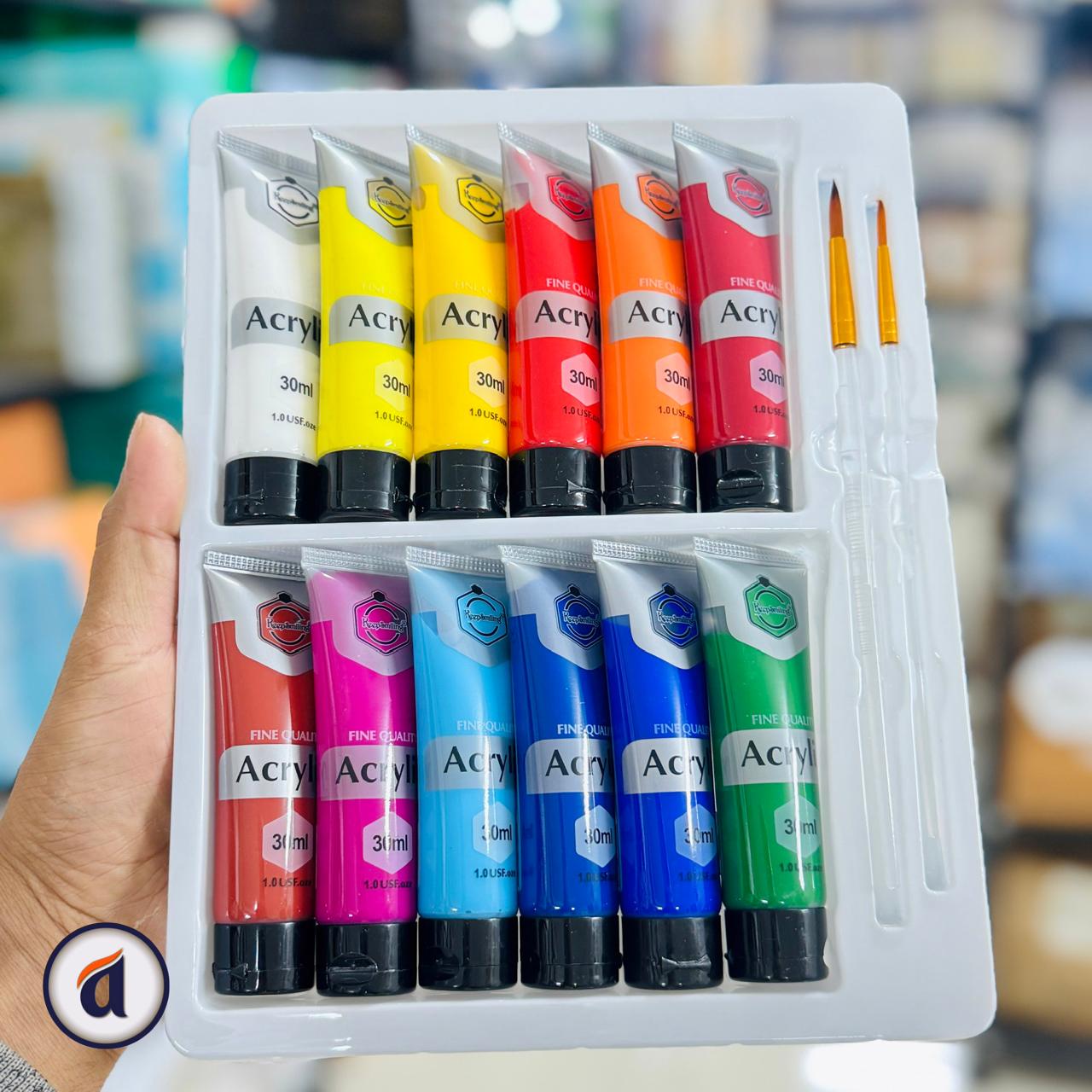 Keep Smiling Acrylic Paint Set 30ml 24 Pcs image 2