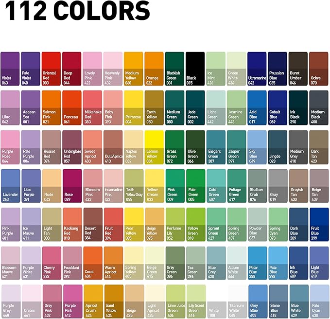 HIMI Twin Cup Jelly Gouache Paint Set 12ml 112 Colour (Ice Blue) image 4