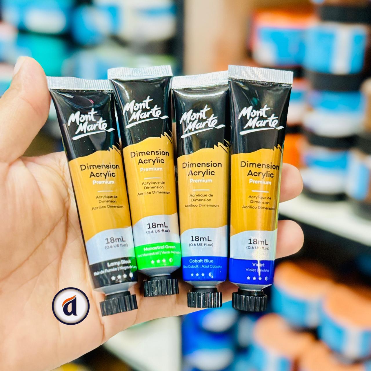 Mont Marte Dimension Acrylic Intro Set 8pc x 18ml image 3