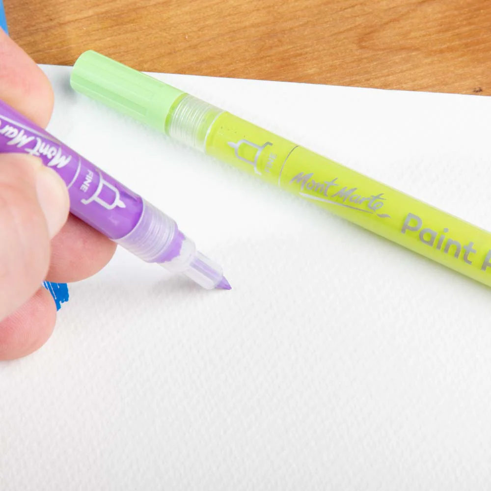 Mont Marte Acrylic Paint Pens Fine Tip 12pc image 3
