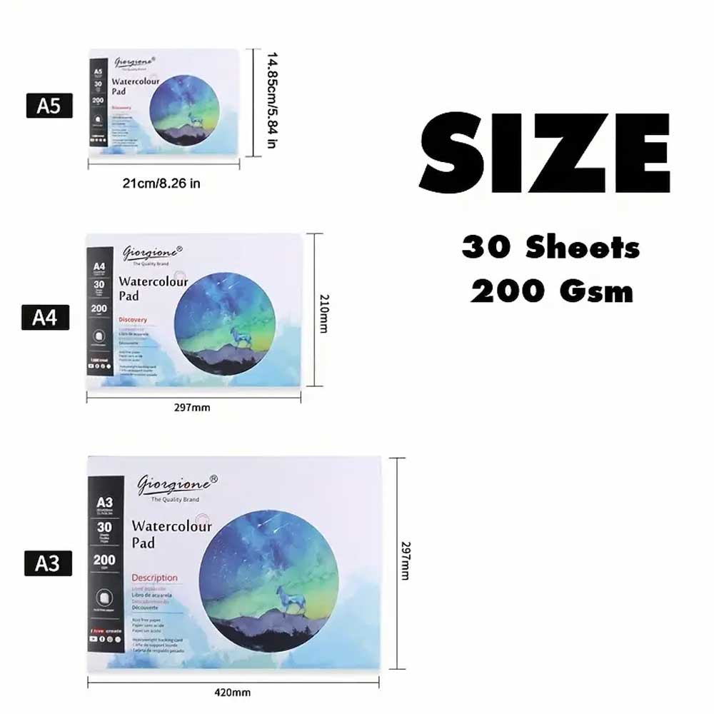 Giorgione Artist Watercolor Pad 200GSM image 2