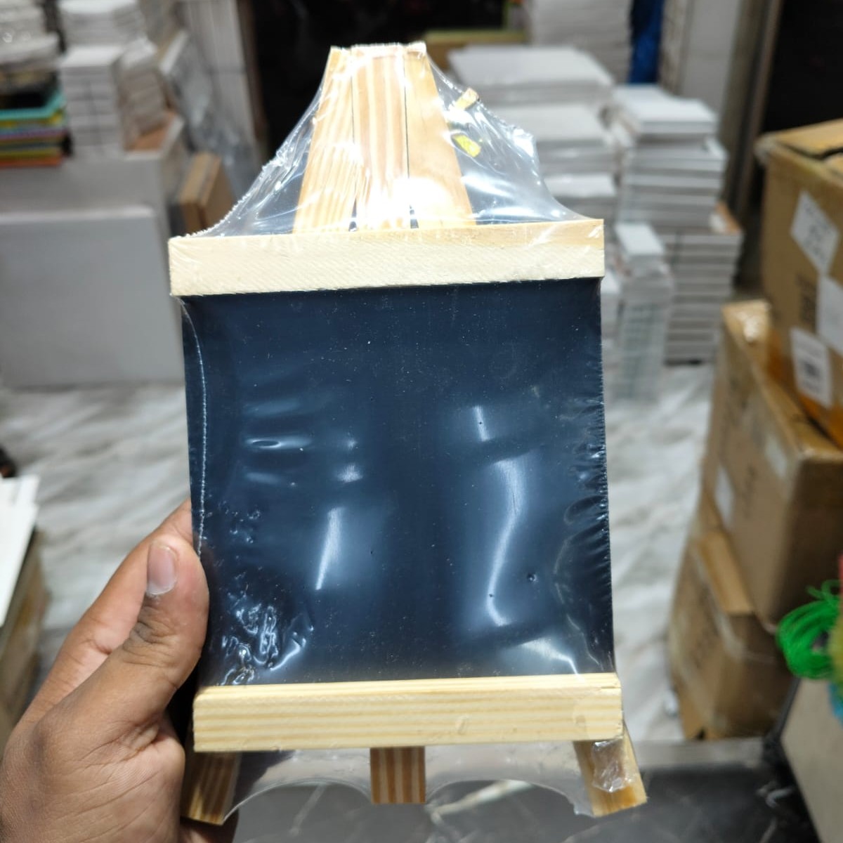 Black Board Easjel With Canvas image 4