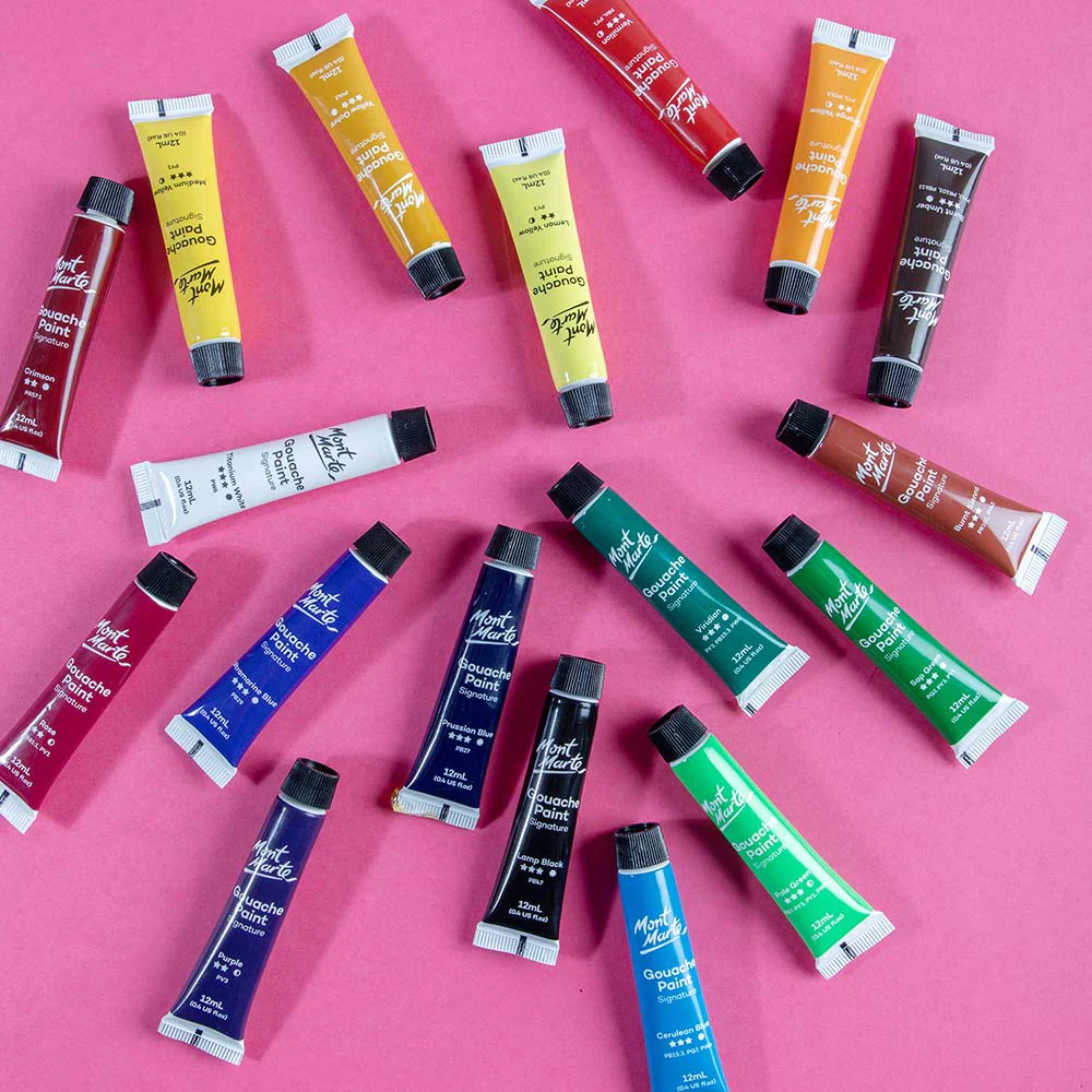 Mont Marte Gouache Paints 18pc x 12ml image 5