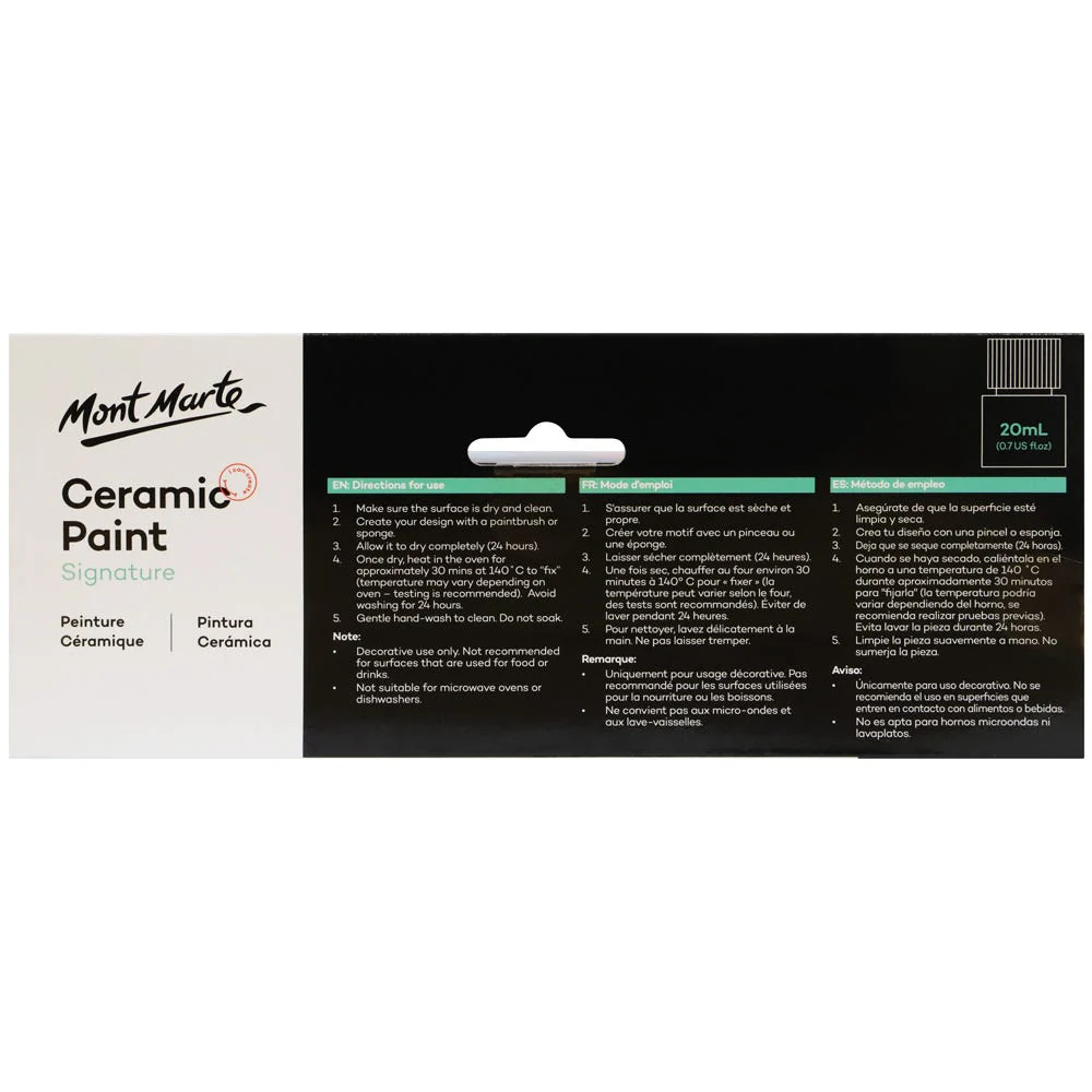 Mont Marte Ceramic Paint 6pc x 20ml image 4