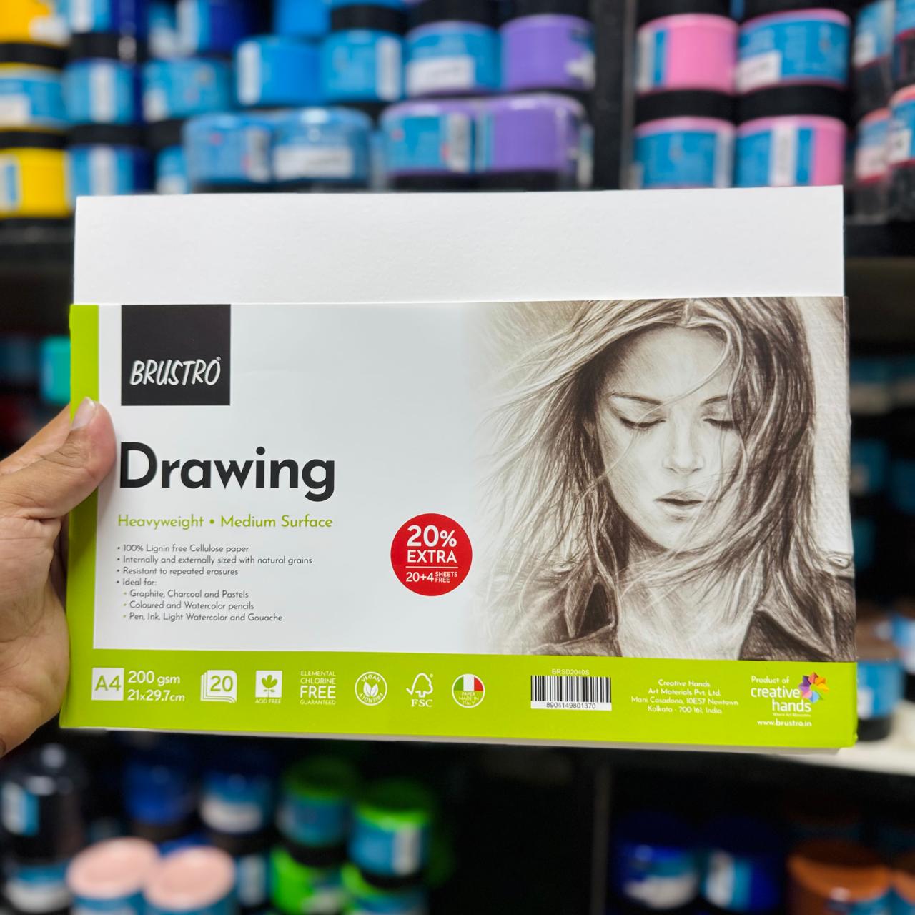 Brustro Drawing Paper A4 20 sheets 200gsm