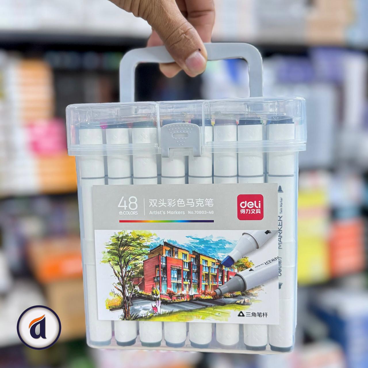 Deli Dual Tip Art Markers 48pc image 4