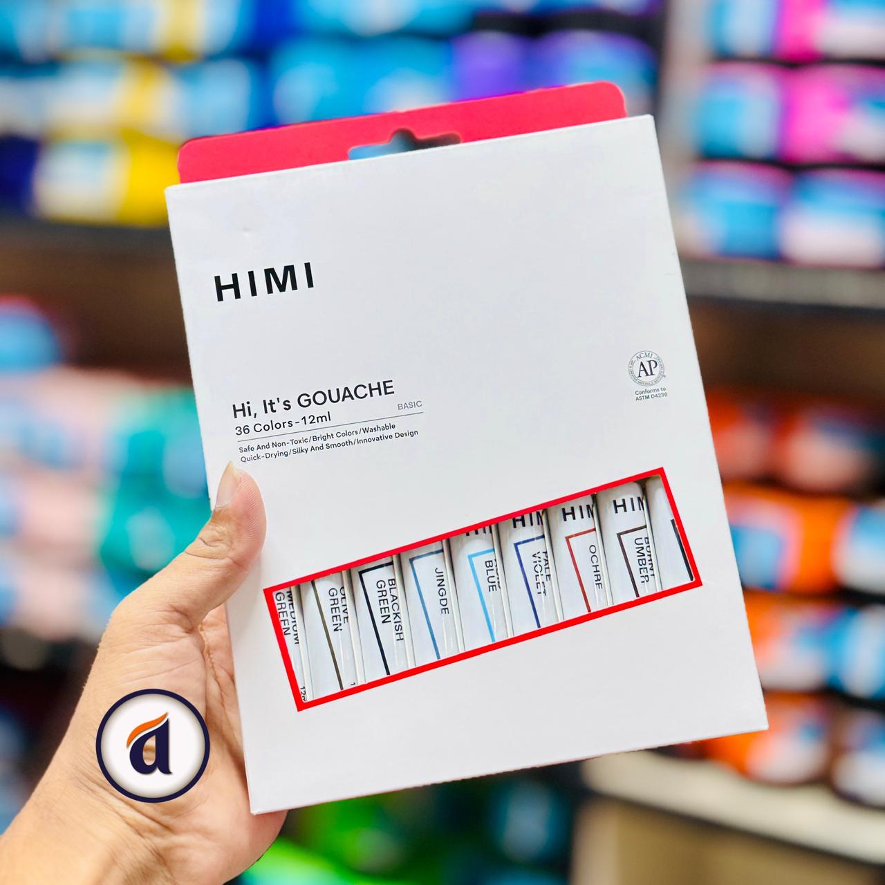 Himi Gouache Paint Set 12ml 36 Colors image 5