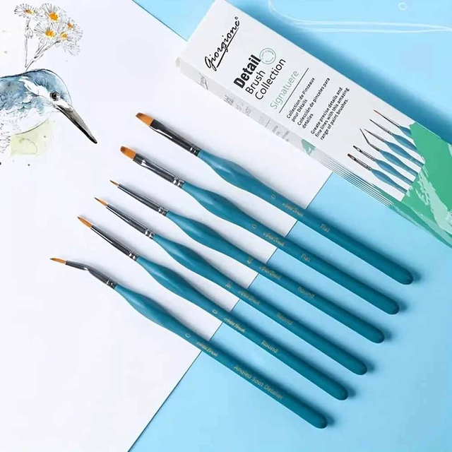 Giorgione Mini Detail Brush Set 6pc G-MX06-1 image 2