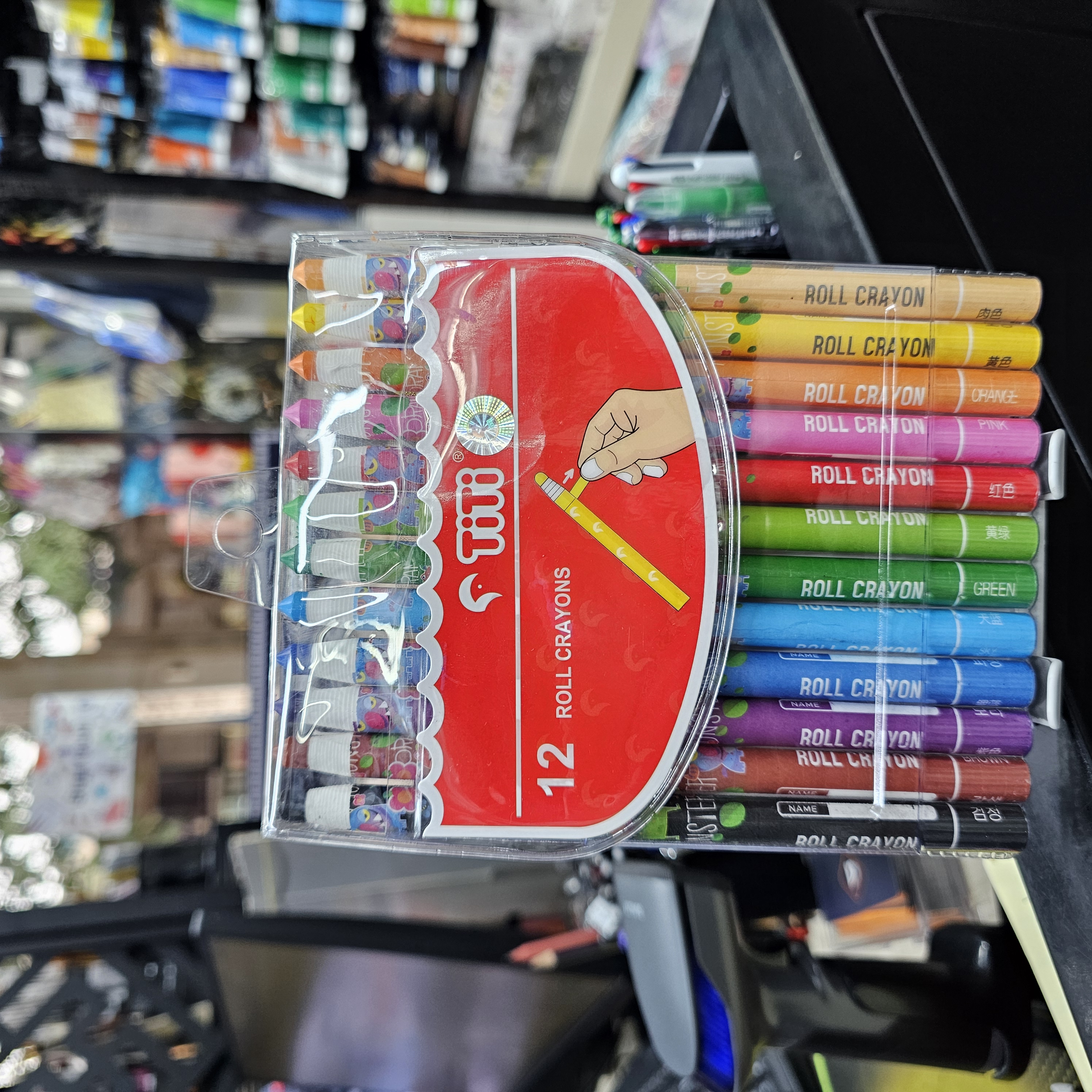 TiTi Roll Crayons 12 Color 