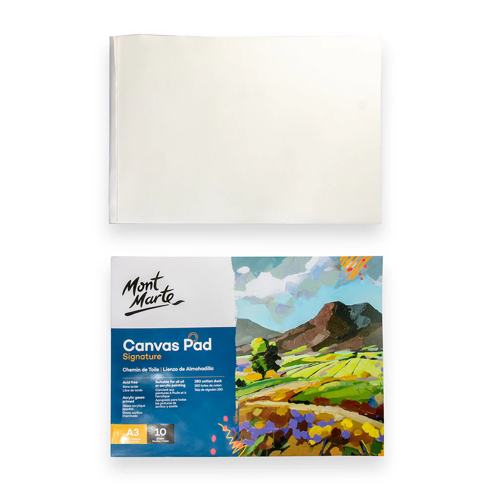 Mont Marte Canvas Pad A3 10 Sheet (11.7x16.5in) image 3