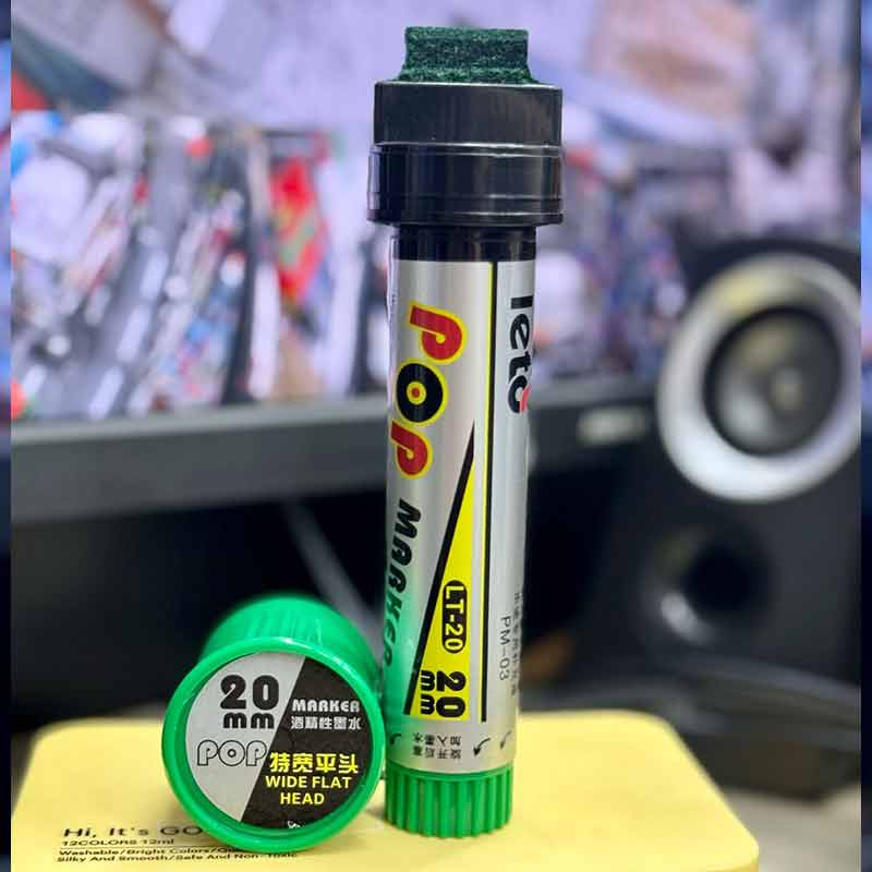 Leto Pop Marker 20mm Kelly Green image 2