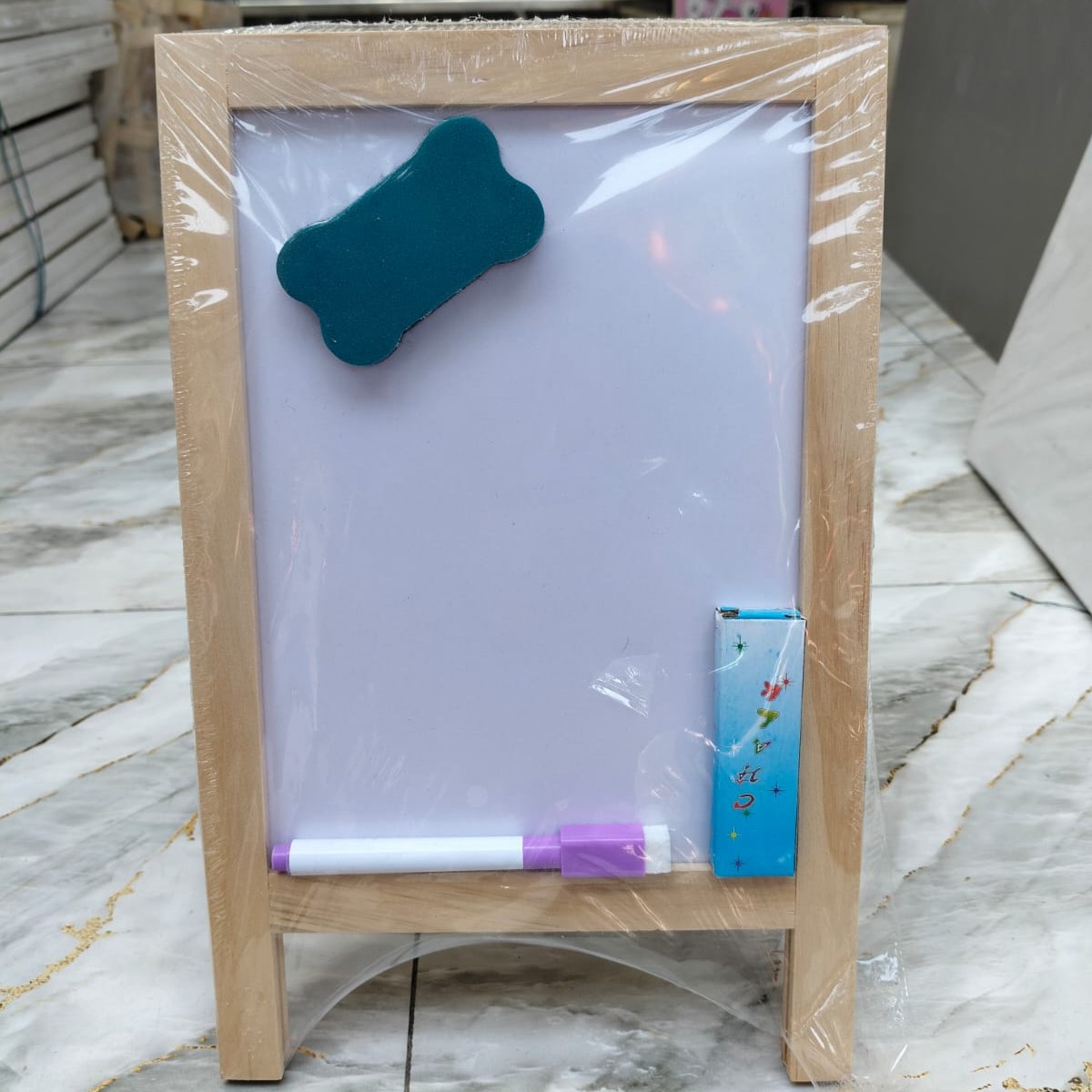 Blackboard Double-Sided Wooden Drawing Board Easel 7.5x10 Inch image 7