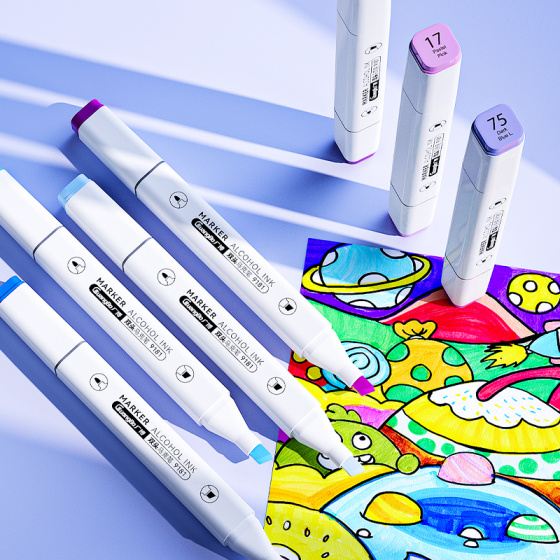 Guangbo Double Headed  Marker Pens 36pc image 2