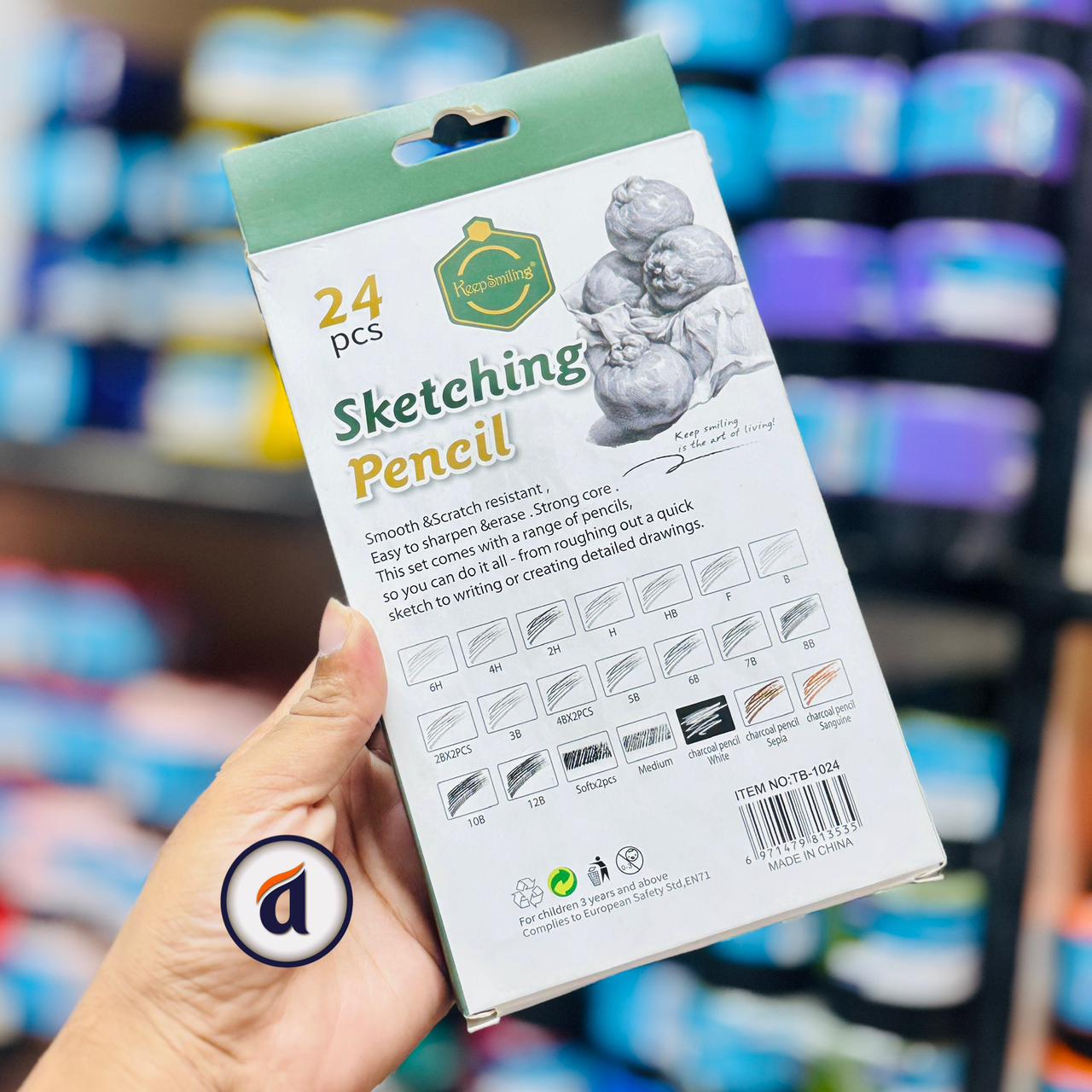 Keep Smiling Sketching Pencil 24pcs image 3