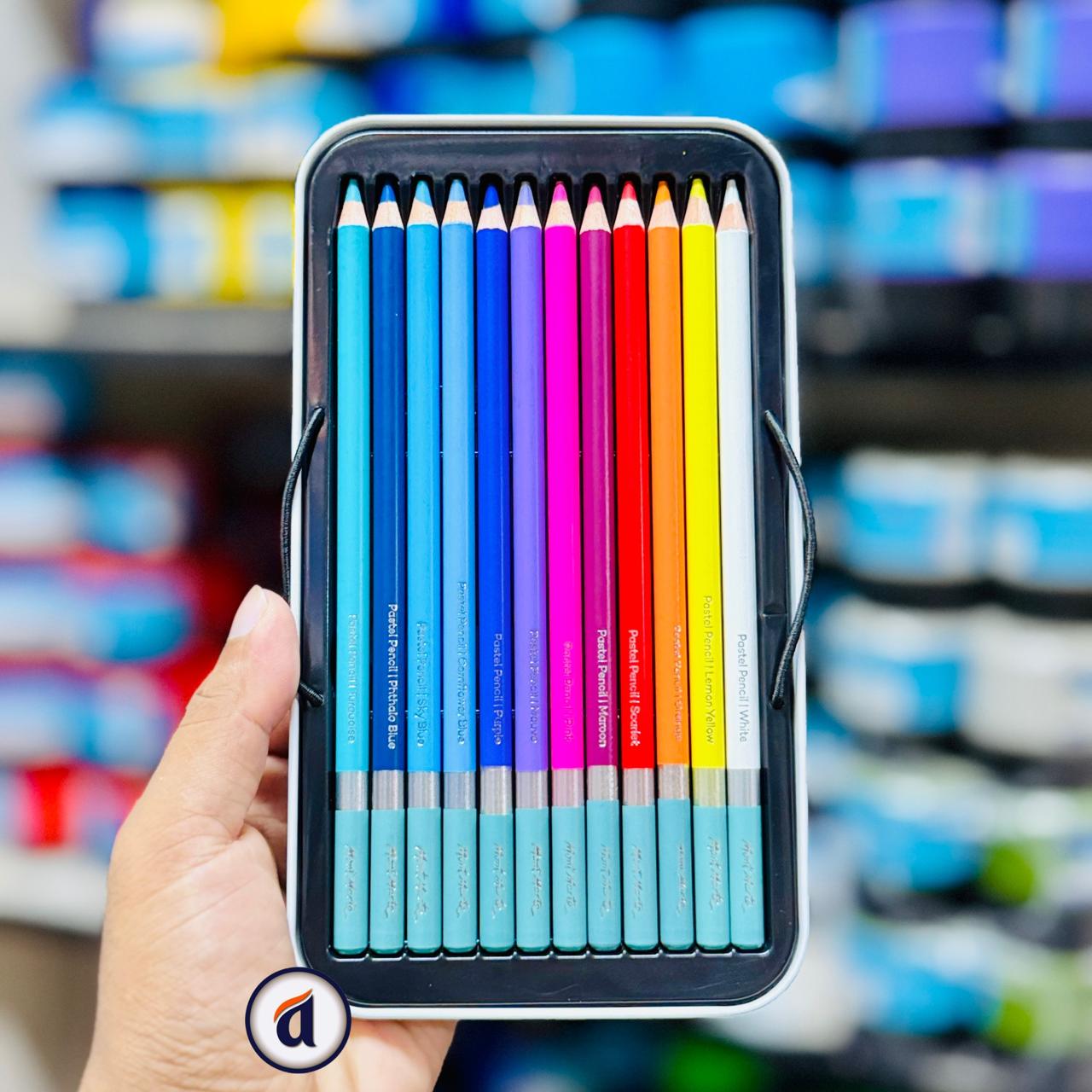 Mont Marte Pastel Pencils 24pc in Tin image 2