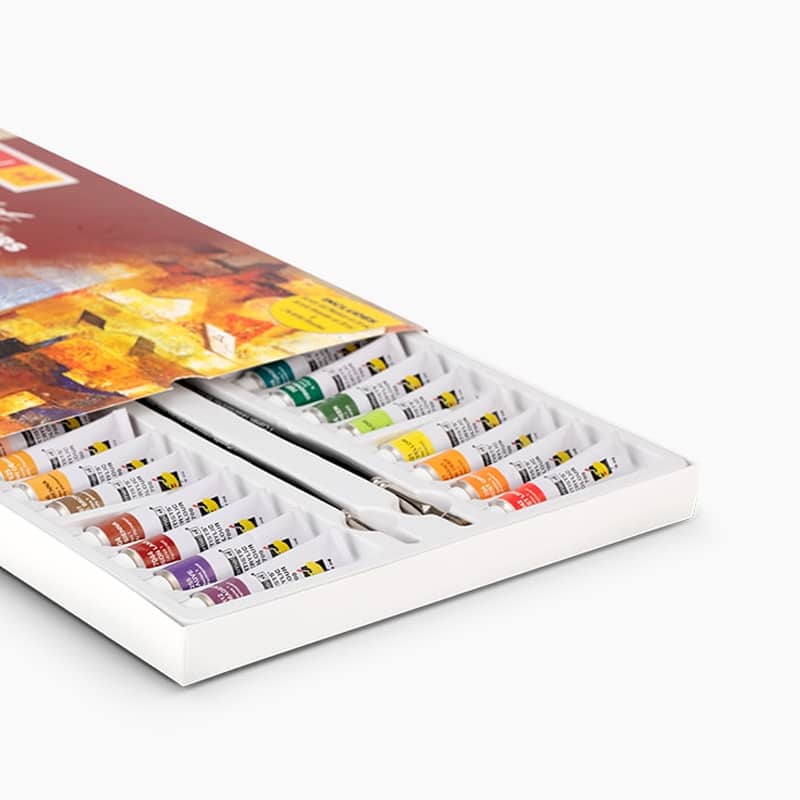 Camel Artist Acrylic Colors- 24 Shades 9ml, 1 shade in 20 ml with mediums and brushes image 6