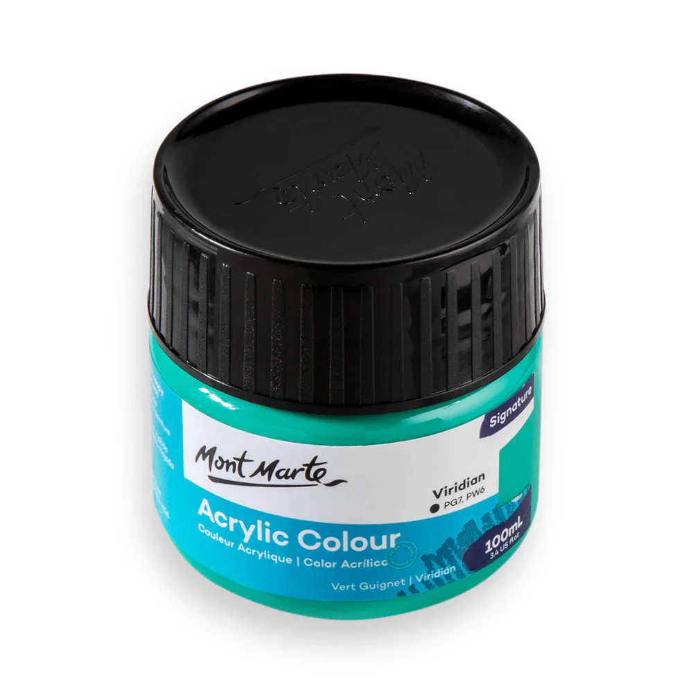 Mont Marte Acrylic Colour Paint 100ml Viridian image 2